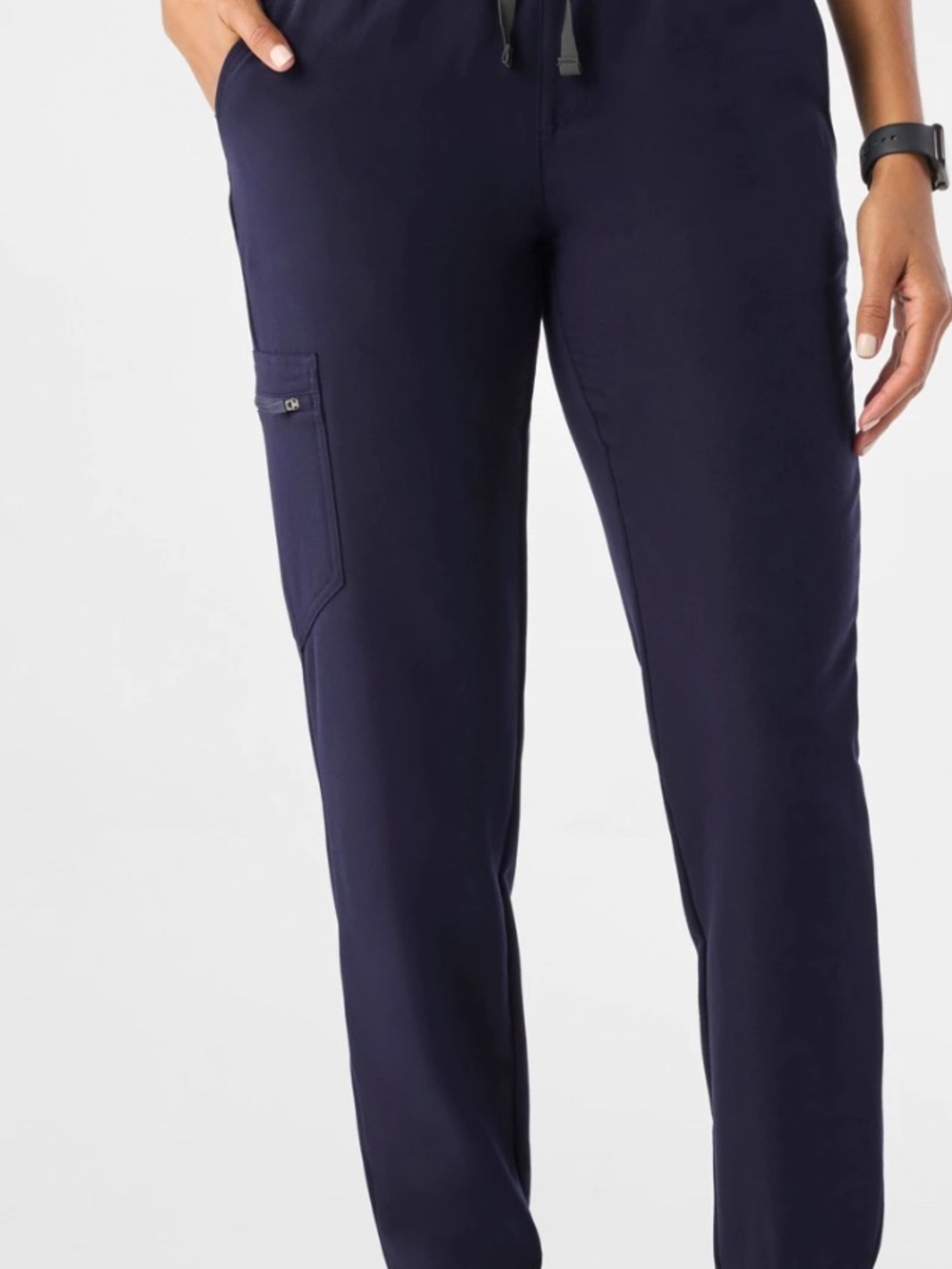 Figs Women's Navy Straight-Leg Utility Pants